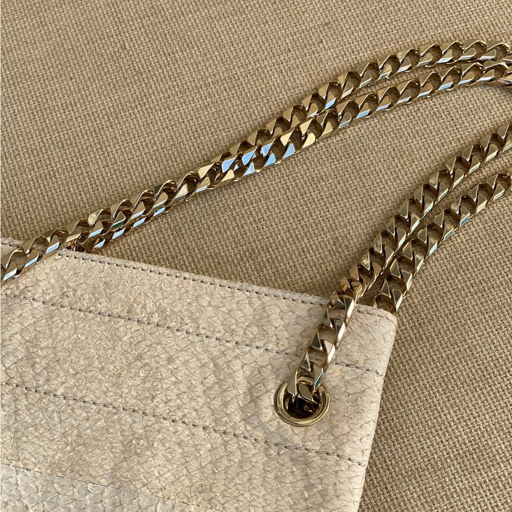 Givenchy Snake Skin Small Rectangular Chain Strap… - image 4